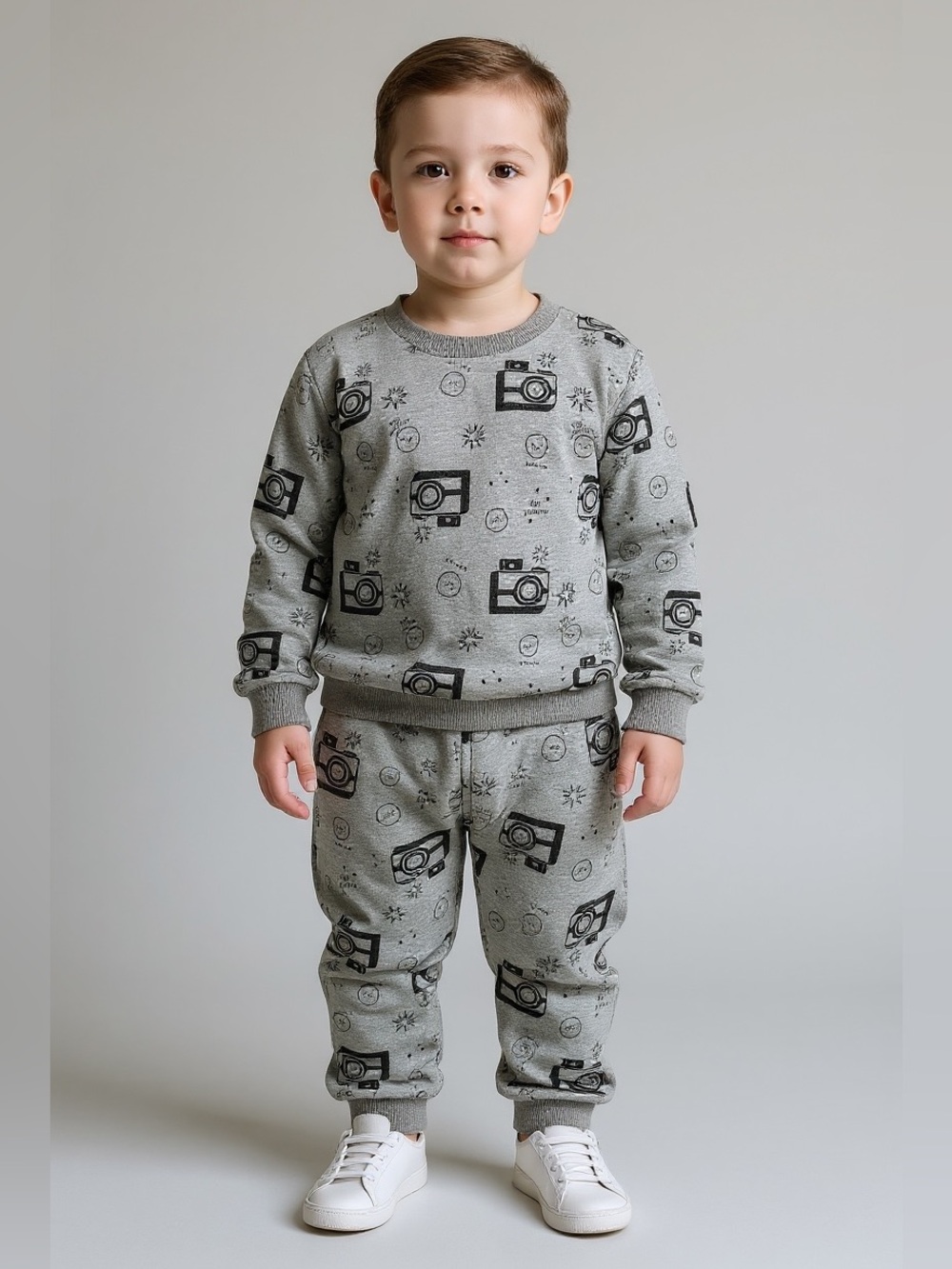 Cat & Jack Gray Baby Sweatshirt Set
